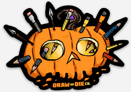 Jack-art'-lantern Sticker product image (1)