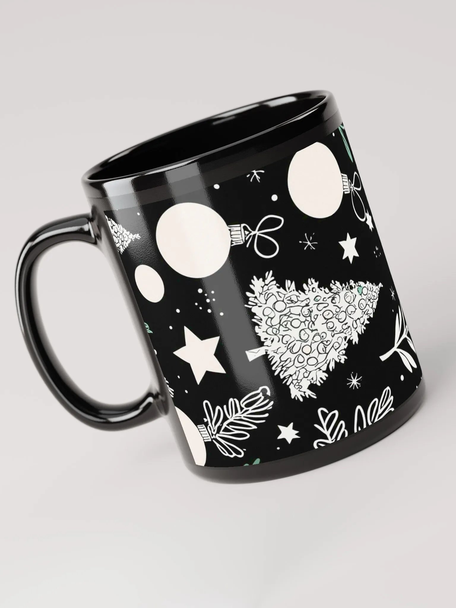 Holiday Magic Black Glossy Mug product image (1)