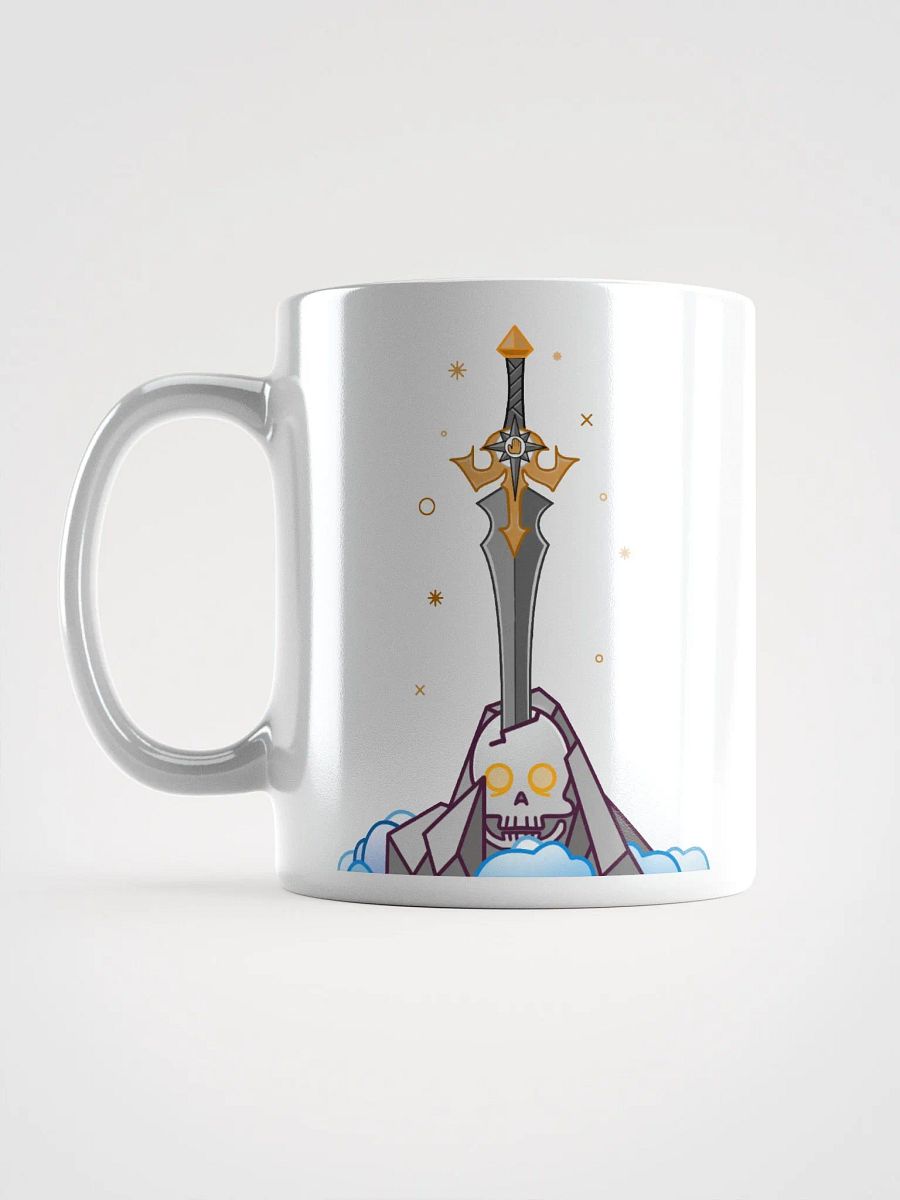 Sword in the Skull - Argent Variation - White Glossy Mug product image (6)