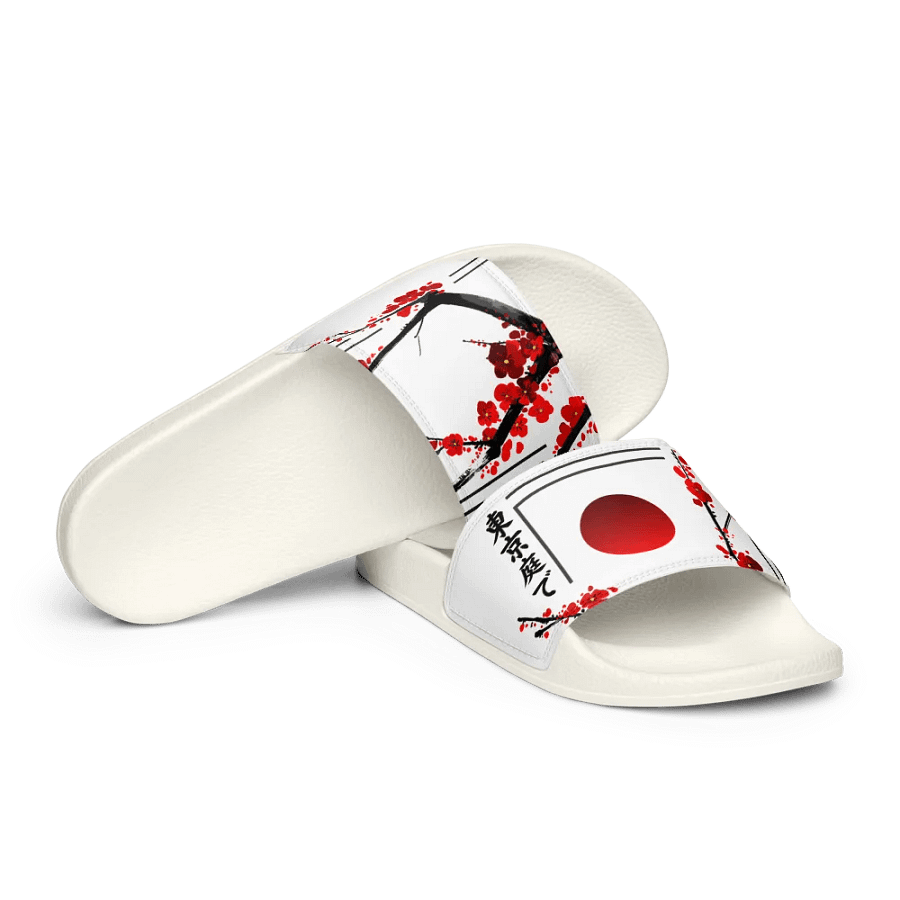 Blossom Burst Sakura - Women's Slides White or Black product image (9)