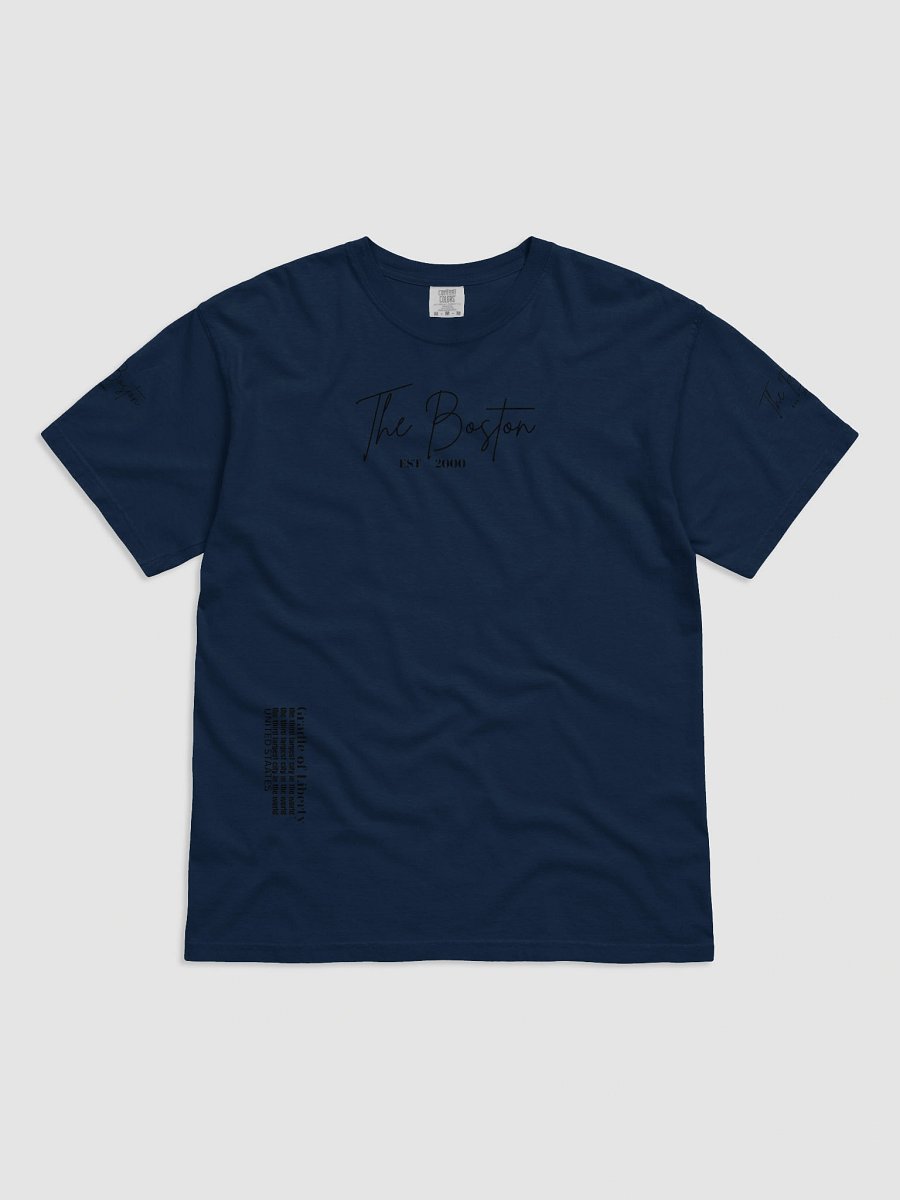 s Garment-Dyed Heavyweight Man T-Shirt Boston Letter product image (1)