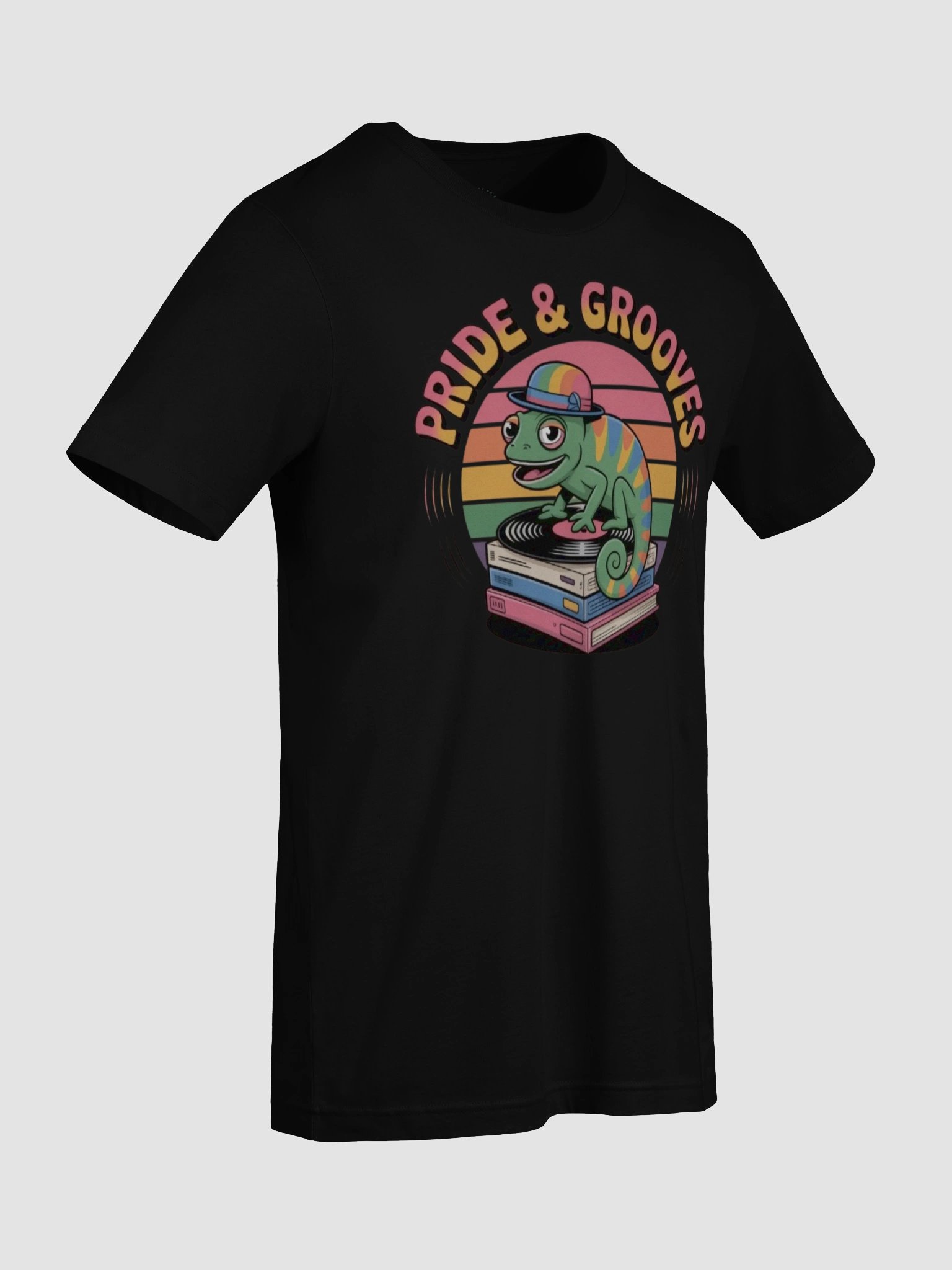 Unisex 'Pride & Grooves' Retro Chameleon DJ T-Shirt - Exclusive Design product image (92)