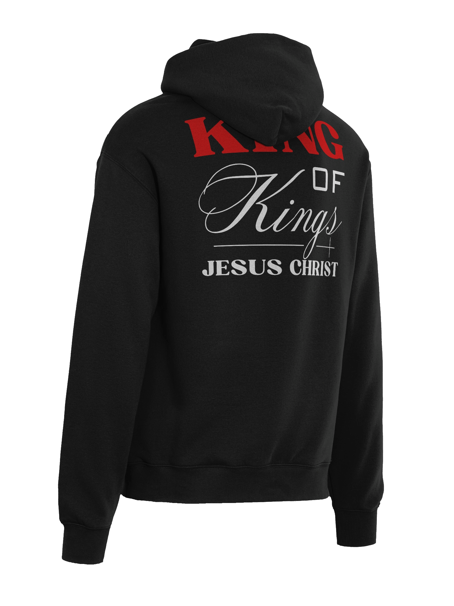 King of Kings Jesus Christ Oversized Hoodie | Christian Plus Size Streetwear | Bold Faith Apparel with Front & Back Design product image (8)
