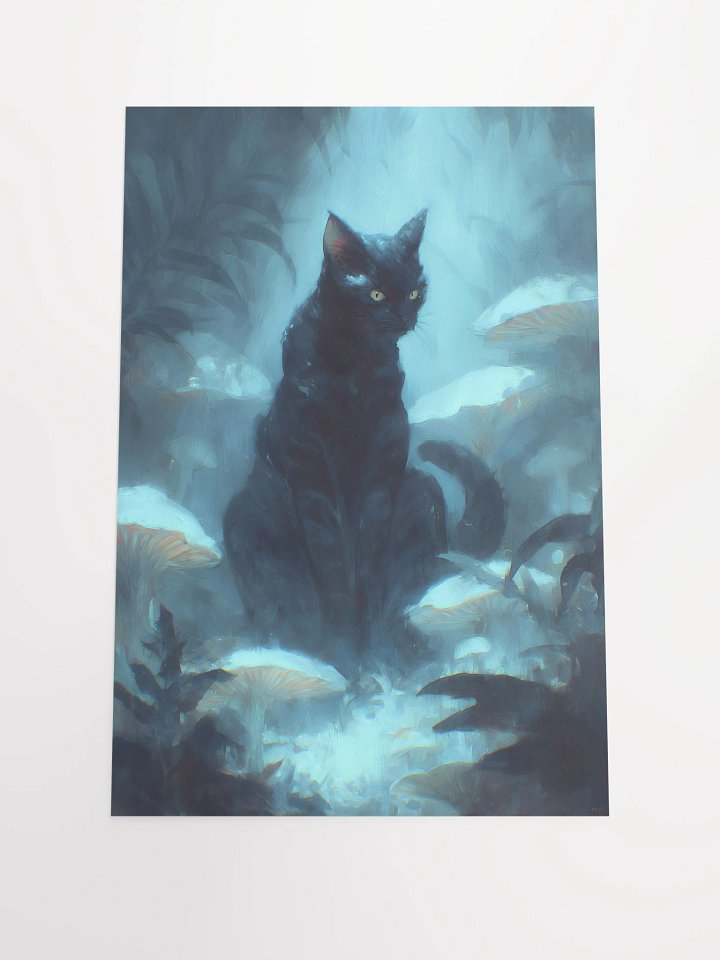 Mystical Forest Cat Matte Poster product image (2)