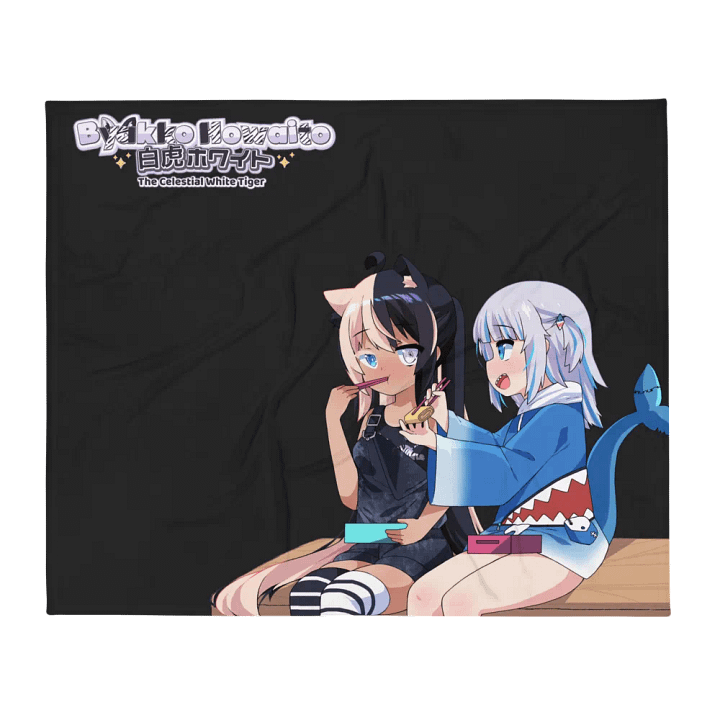 Throw Blanket - Byakko x Gura Full Black Edition product image (2)