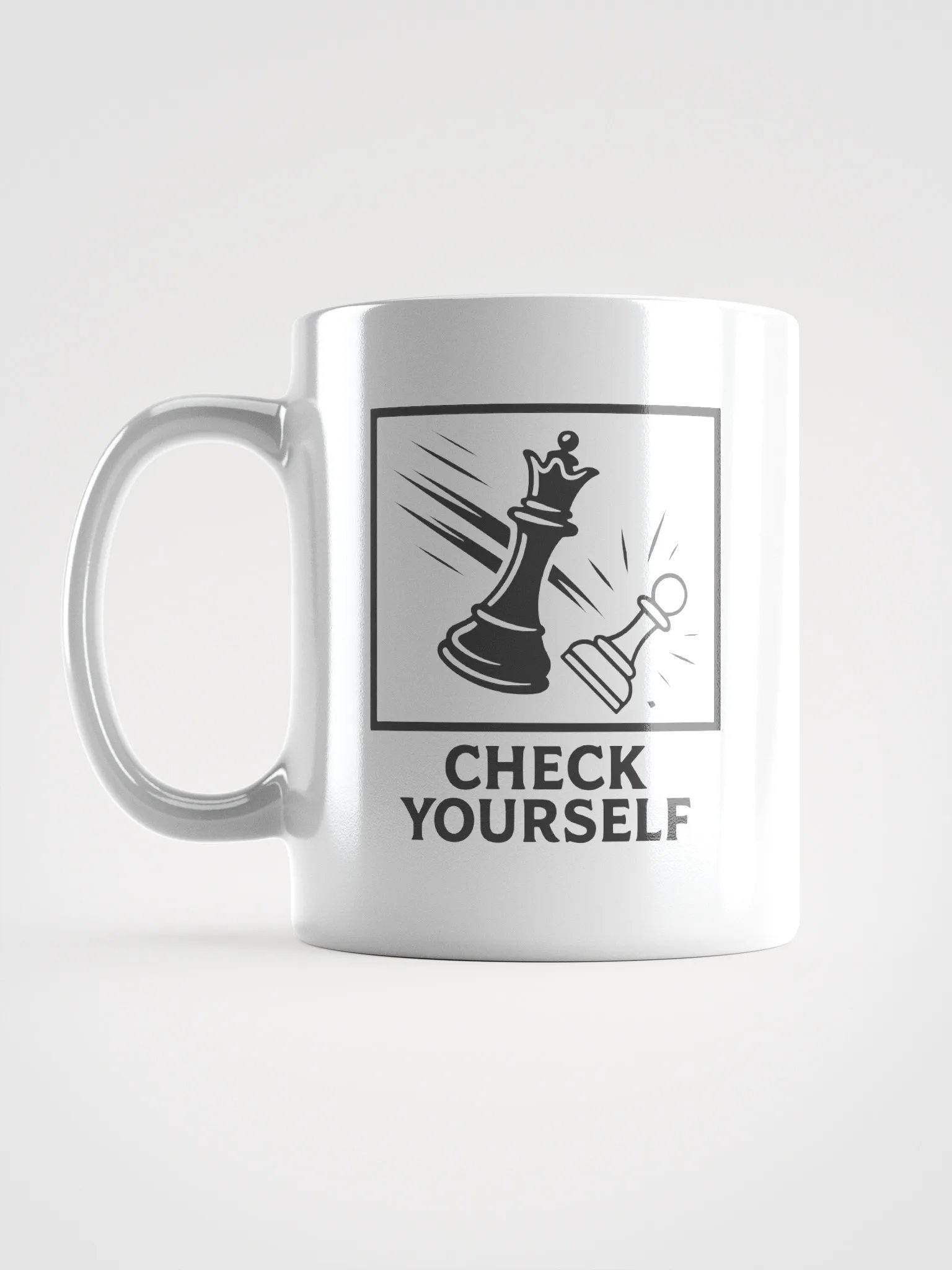 Check Yourself - White Glossy Mug product image (6)