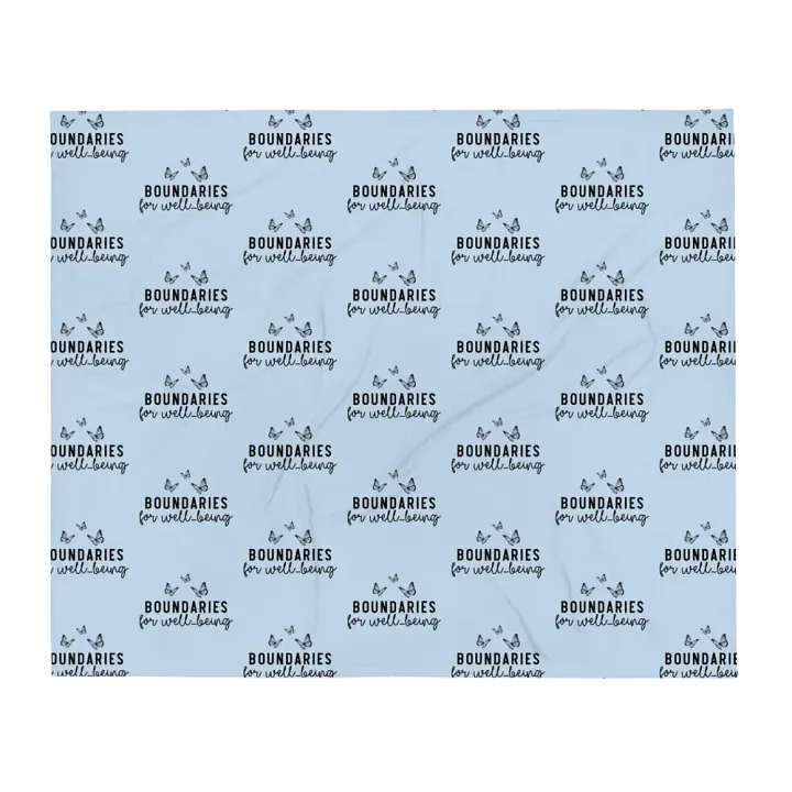 Boundaries For Well-Being Blanket product image (1)