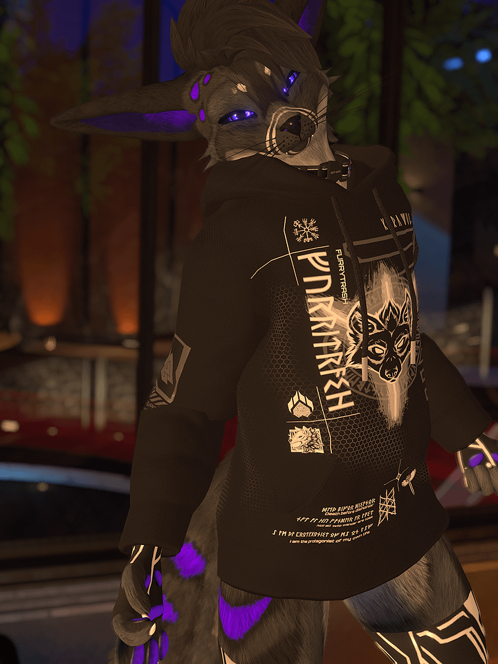 'Runewear' Techwear-style Hoodie Design product image (2)