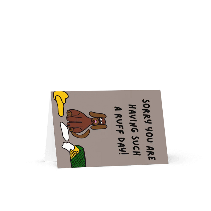 Ruff Day Get Well Greeting Card for Dog Lovers product image (2)