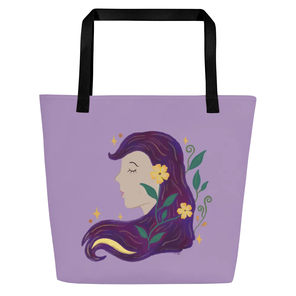 Mystic Girl Purple Tote Bag product image (1)