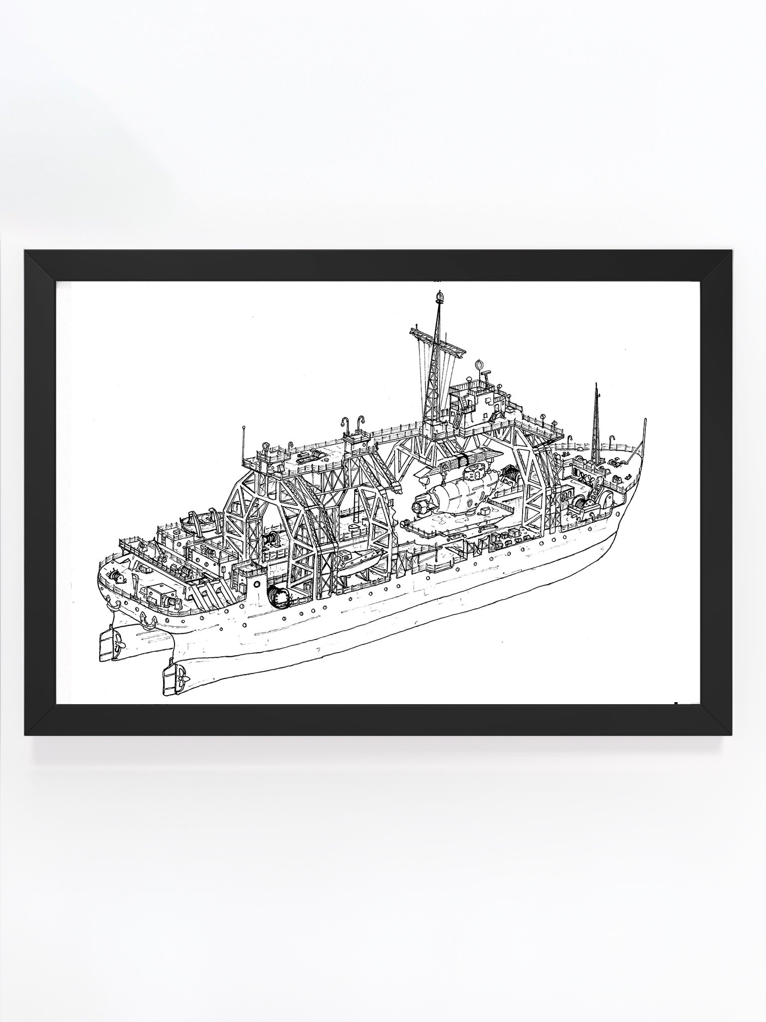 The Kommuna Framed Illustration product image (1)