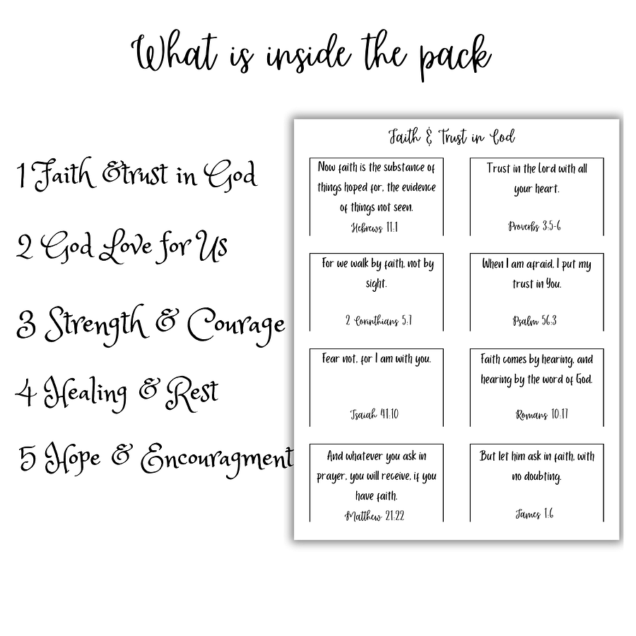 Minimalist Bible Cards – Printable Scripture Cards product image (4)
