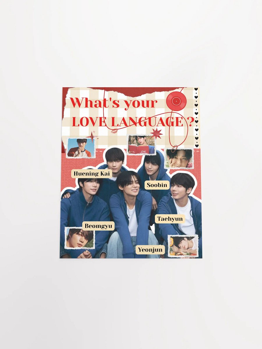 LOVE LANGUAGE TXT MATTE POSTER product image (7)