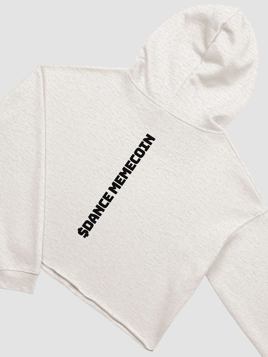 DANCE MEMECOIN - CROP HOODIE - CLUB LINE - HEATHER DUST product image (2)