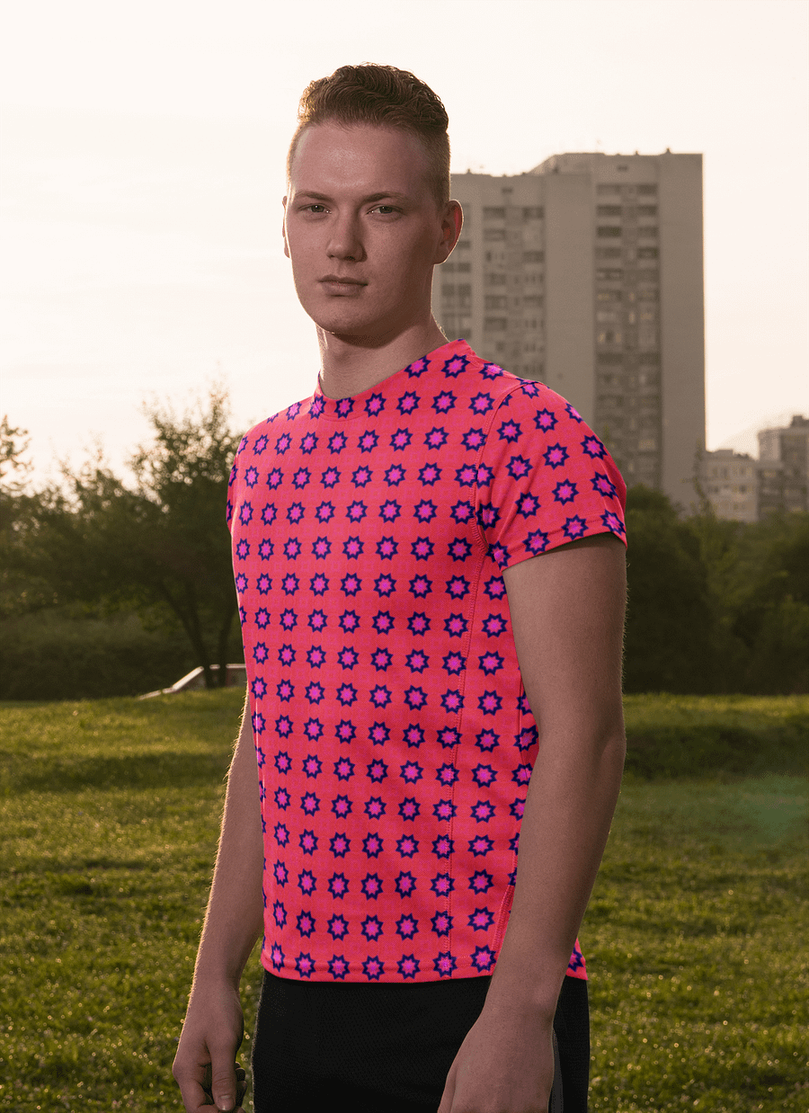 Abstract Red Men's Crewneck T Shirt product image (1)