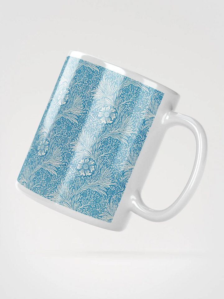 Marigold Pattern White Glossy Mug product image (2)