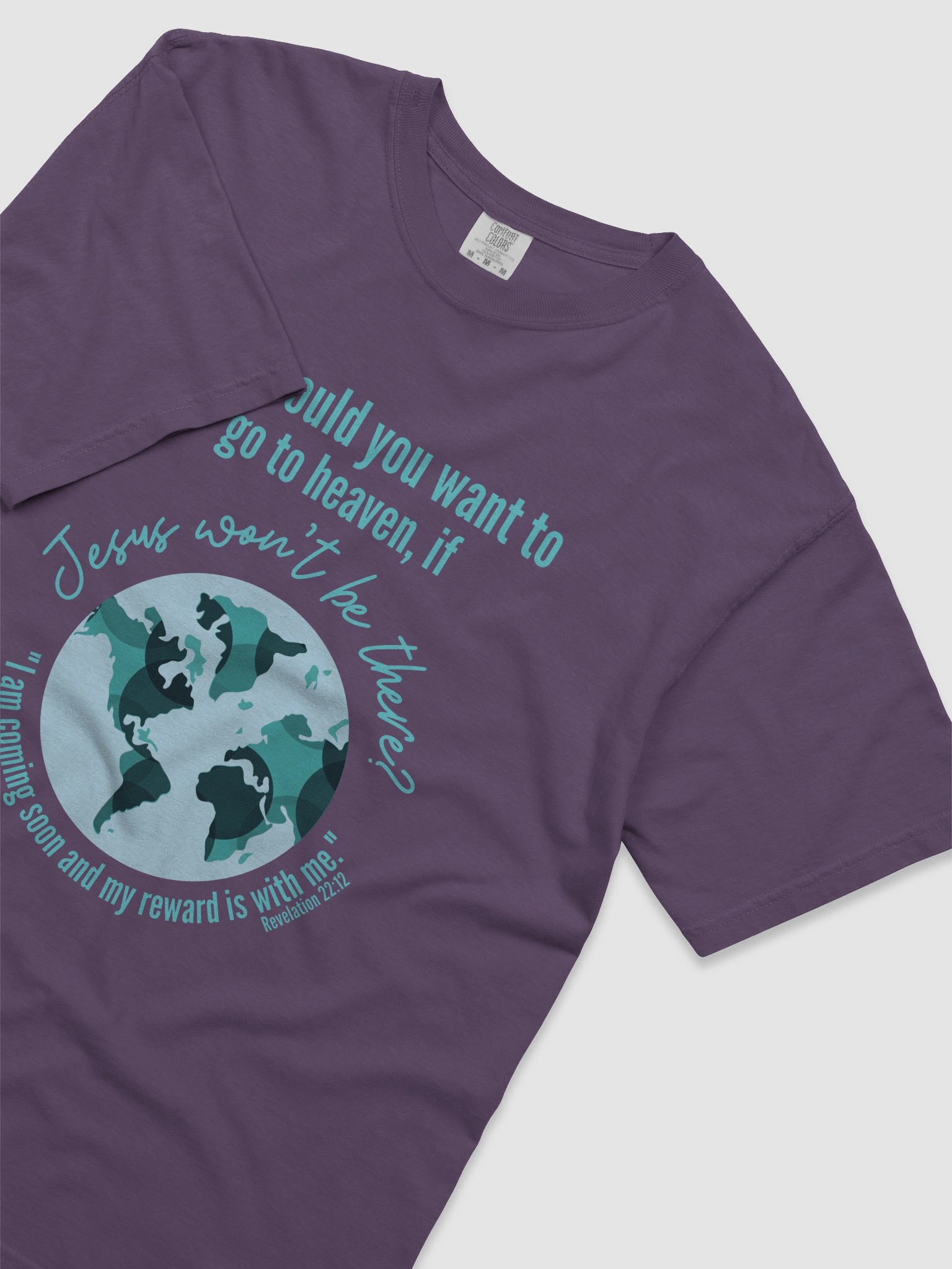 Why Go to Heaven Heavyweight T-Shirt product image (56)