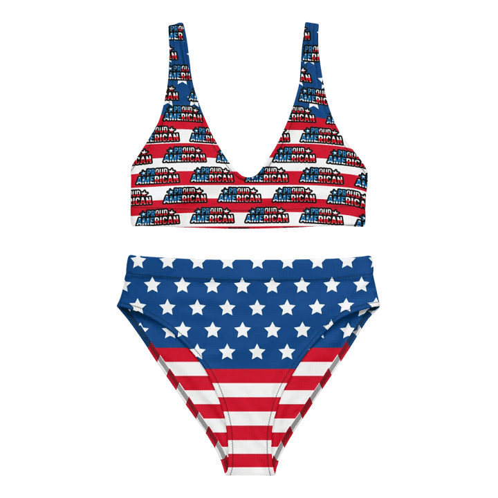 Women's High-Waisted Bikini: Proud American product image (1)