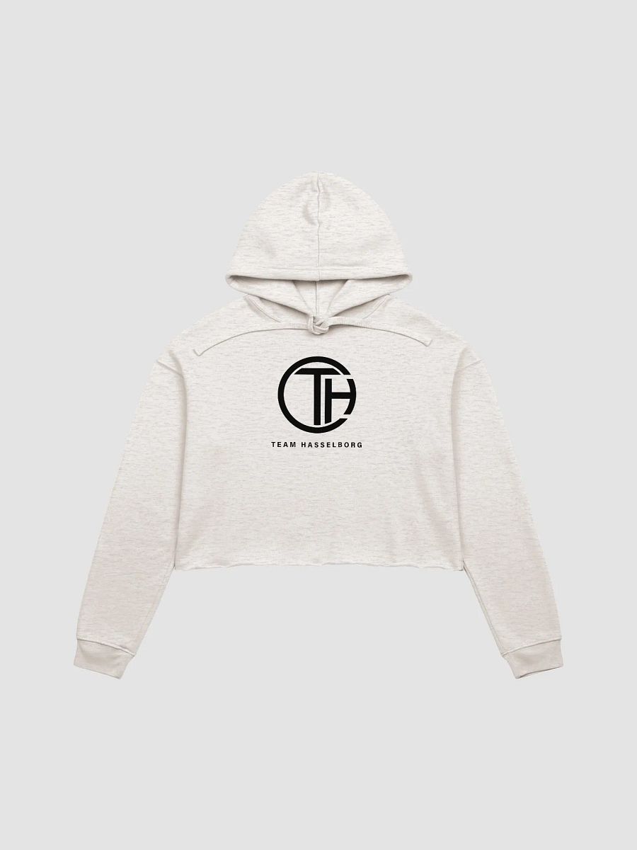 Hasselborg Logo Cropped Hoodie - Heather Dust product image (1)
