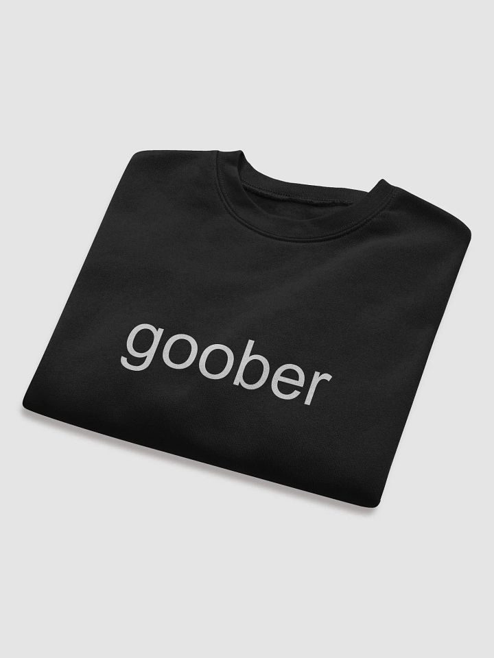Goober (White Text) Embroidered Crop Top Sweater product image (5)
