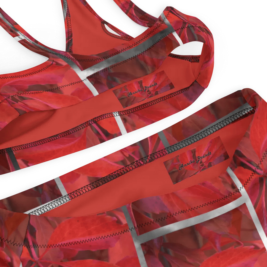 High-Waisted Bikini Set: Vildvin Red Dreams product image (12)