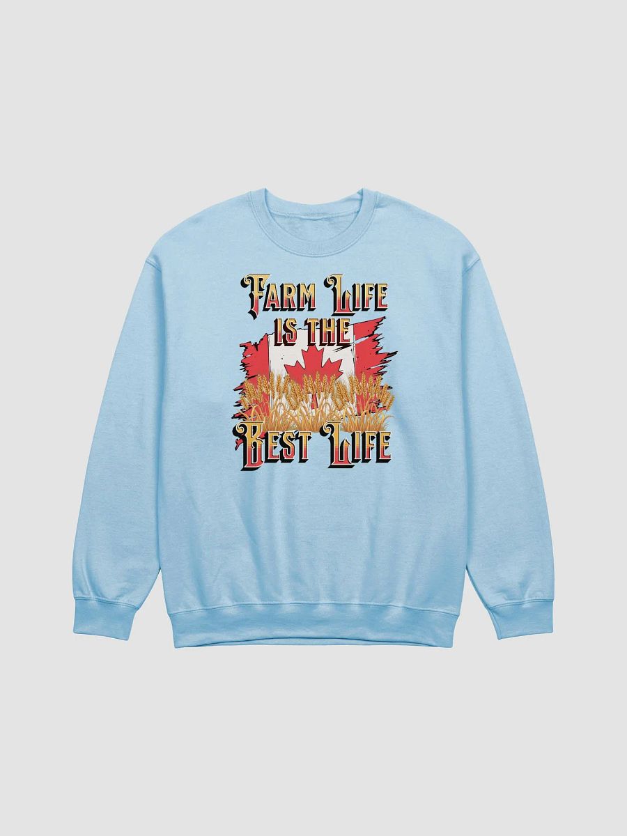 Farm Life Is The Best Life Canada Flag Air-Spun Classic Crewneck Sweatshirt product image (1)