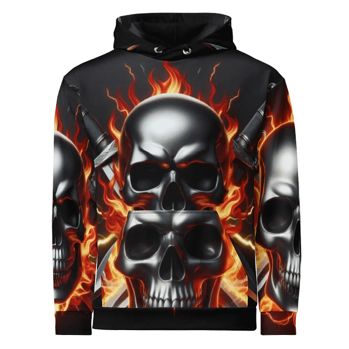 Skull Fury - Unisex Skull Hoodie #23 product image (1)