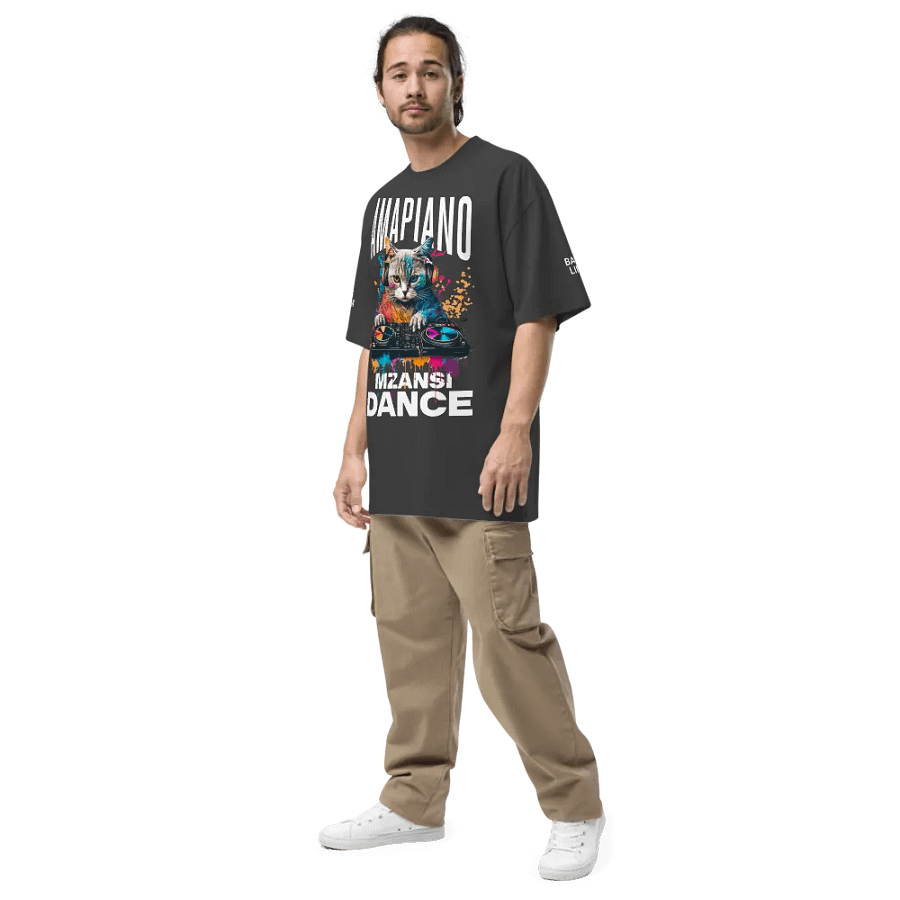 Amapiano Oversized Premium Oversized Faded T-Shirt product image (5)