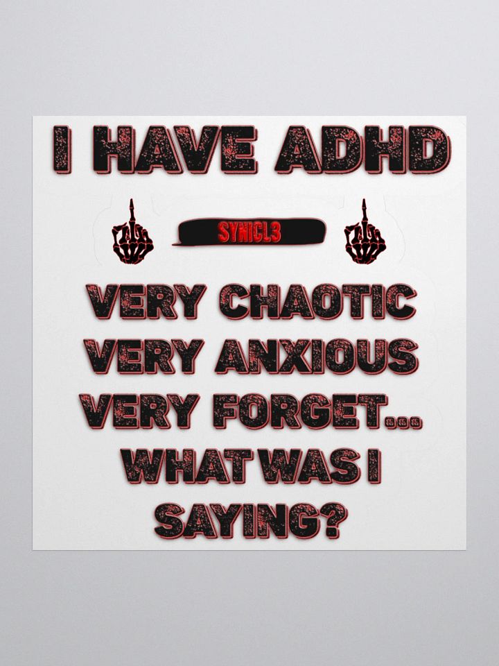 ADHD Very - Sticker product image (2)