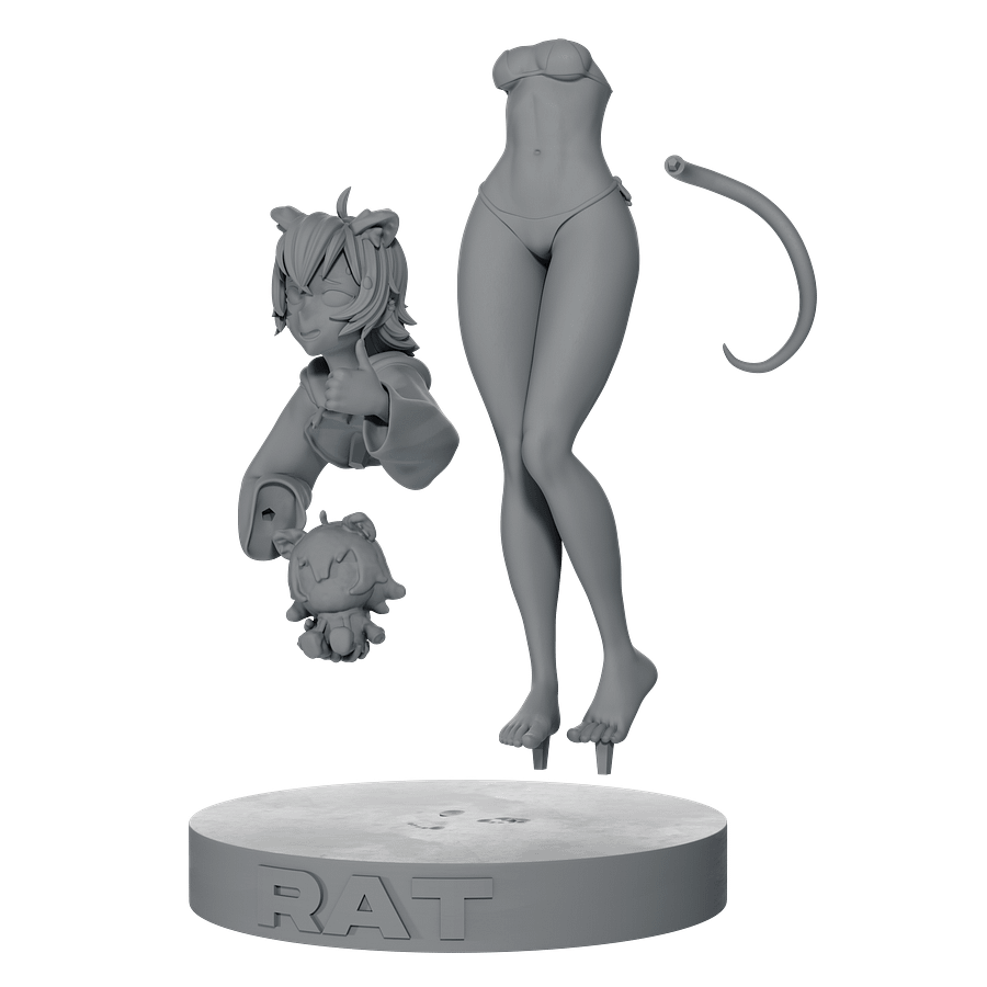 Perl figure - Vertigris character printable .STL product image (4)