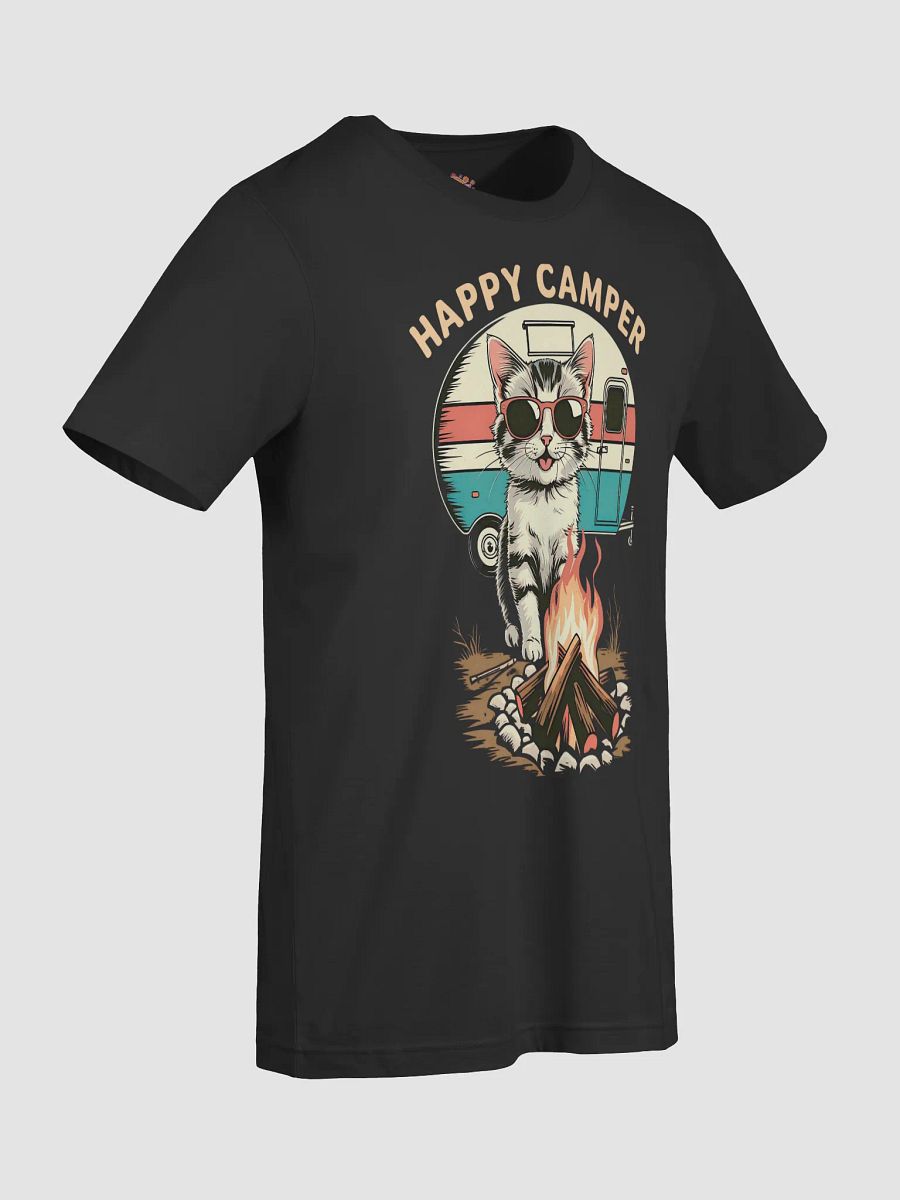Retro Happy Camper cat T-Shirt product image (74)