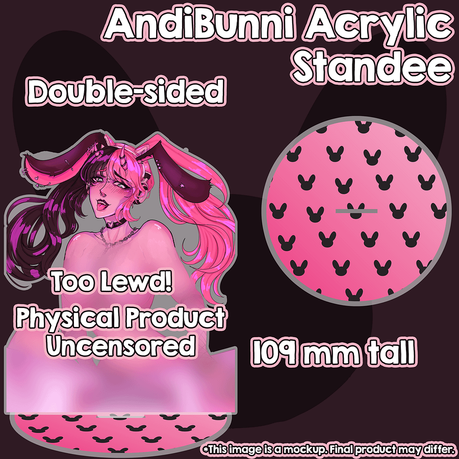AndiBunni Lewd Acrylic Standee [PREORDER] product image (1)