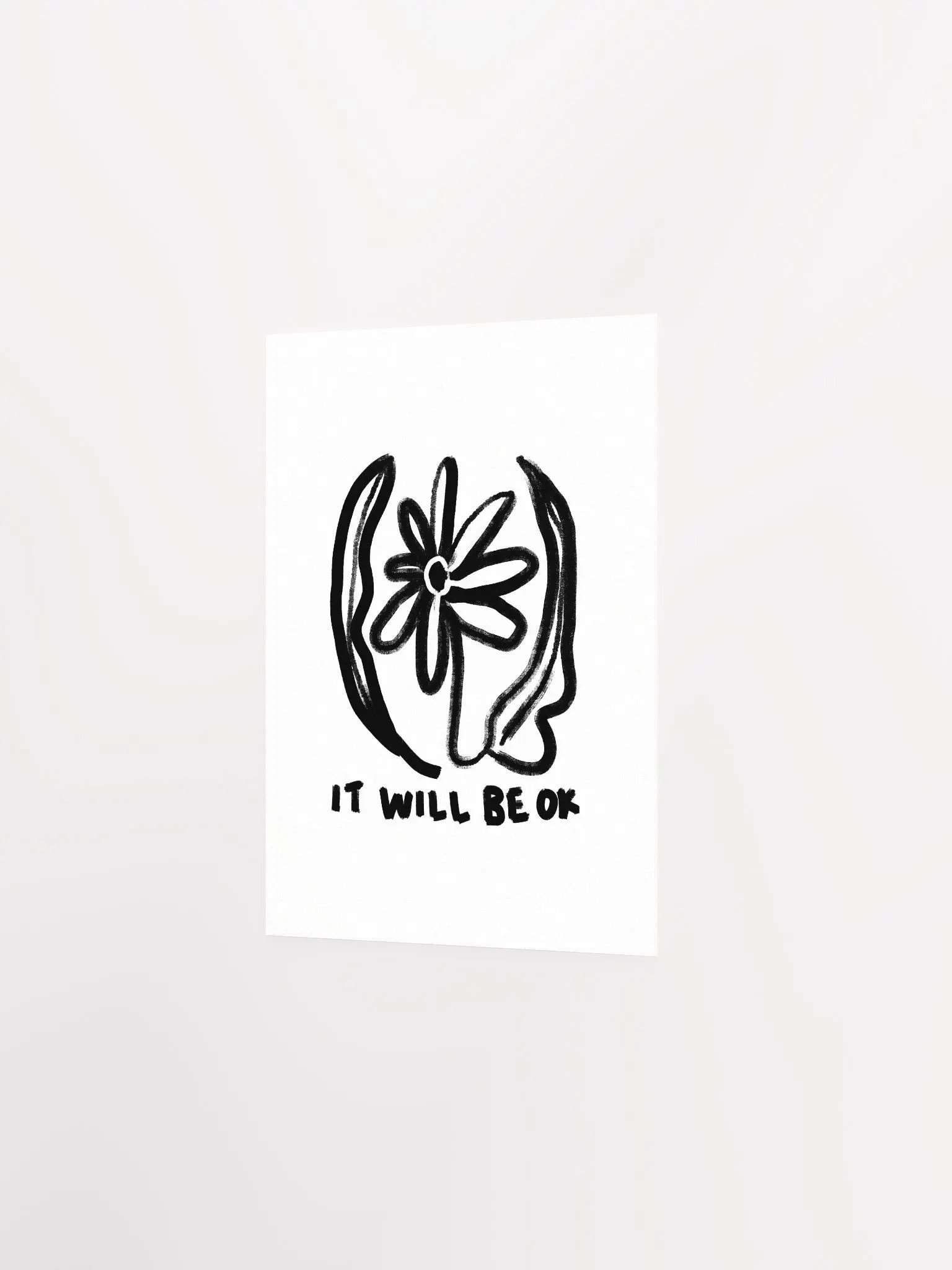 Be OK Art Print product image (20)