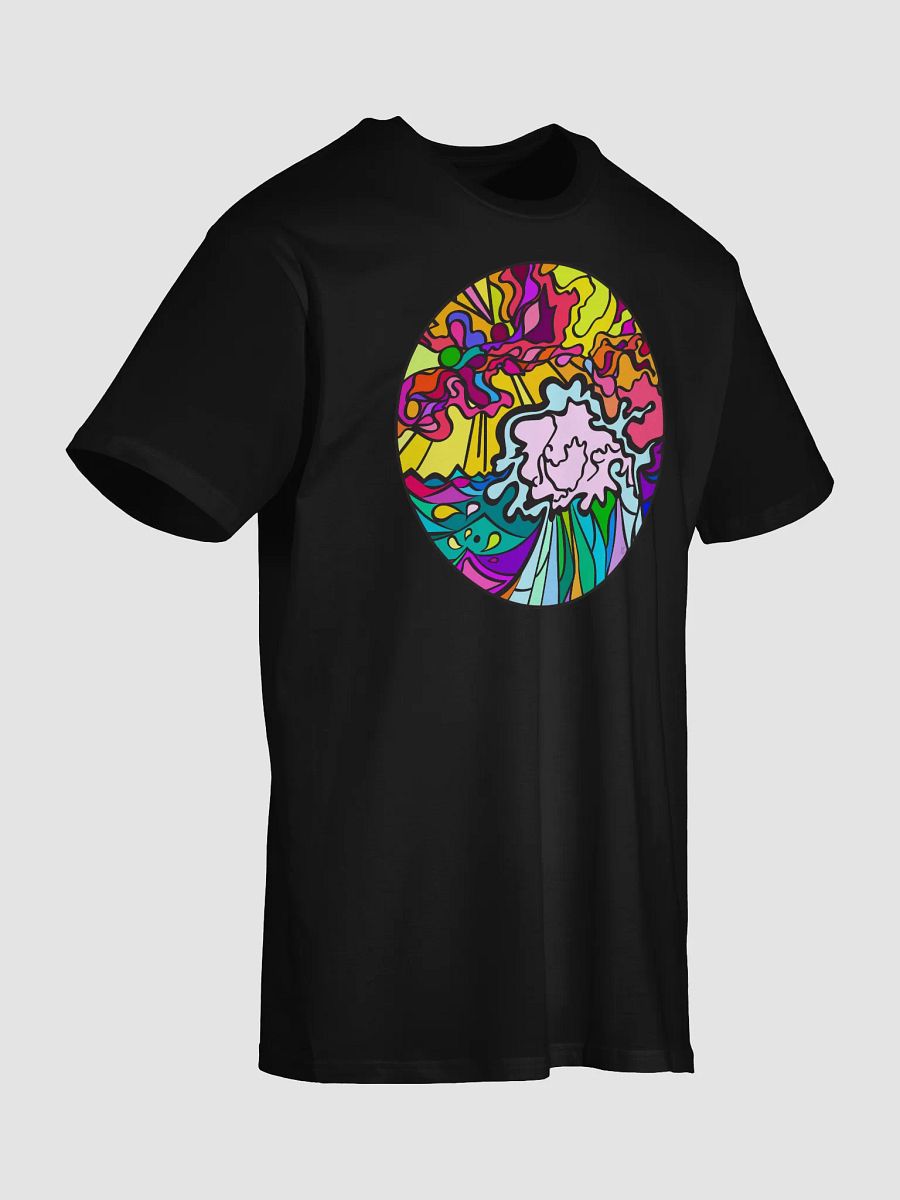 Energetic Swirls Unisex Premium T-Shirt - Wave at Sunset product image (26)