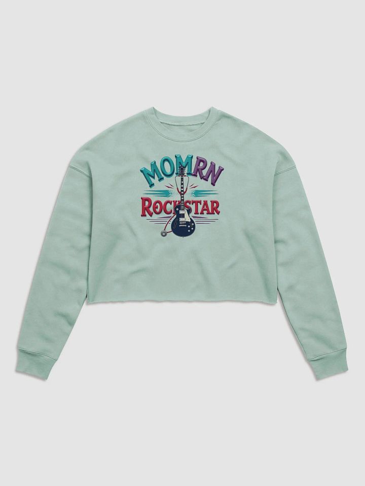 Rockstar Nurse Mom Crop Sweatshirt product image (4)