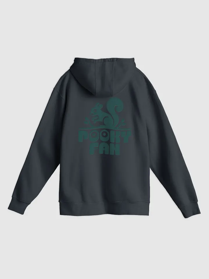 Premium, super soft Hoodie: Pooky Fan, Mono Chrome- Image on front a product image (2)