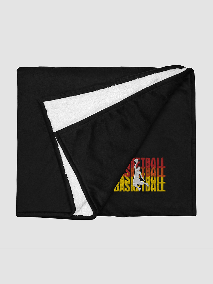 Port Authority Embroidered Premium Sherpa Blanket - Basketball product image (2)