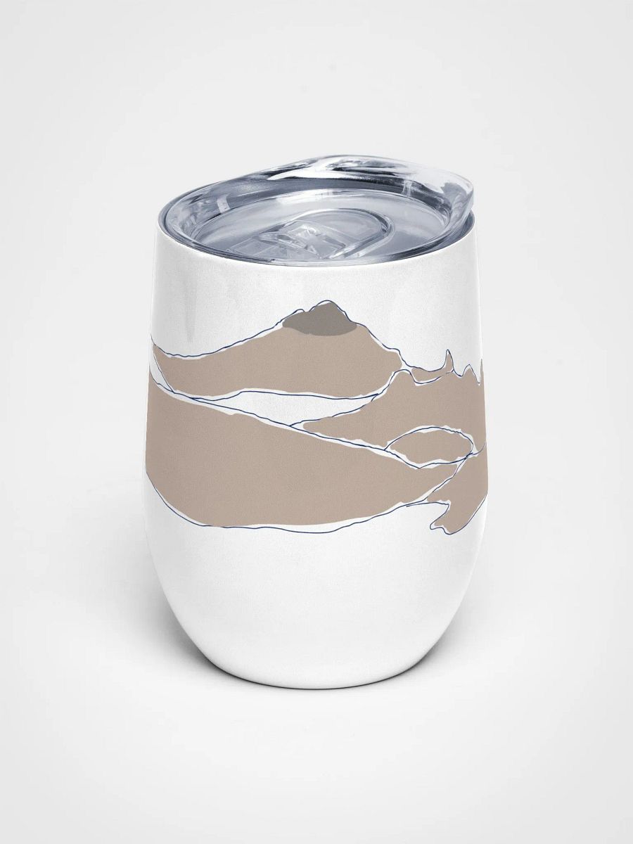 Gilbert Peak wine tumbler (tan sketch) product image (1)