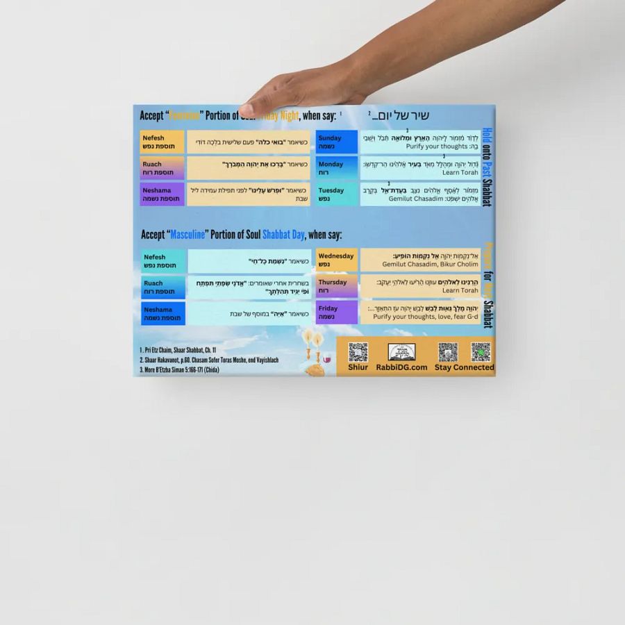 Canvas: The Mystical Dimensions of Shabbos - When They Arrive and How to Hold On To Them product image (12)
