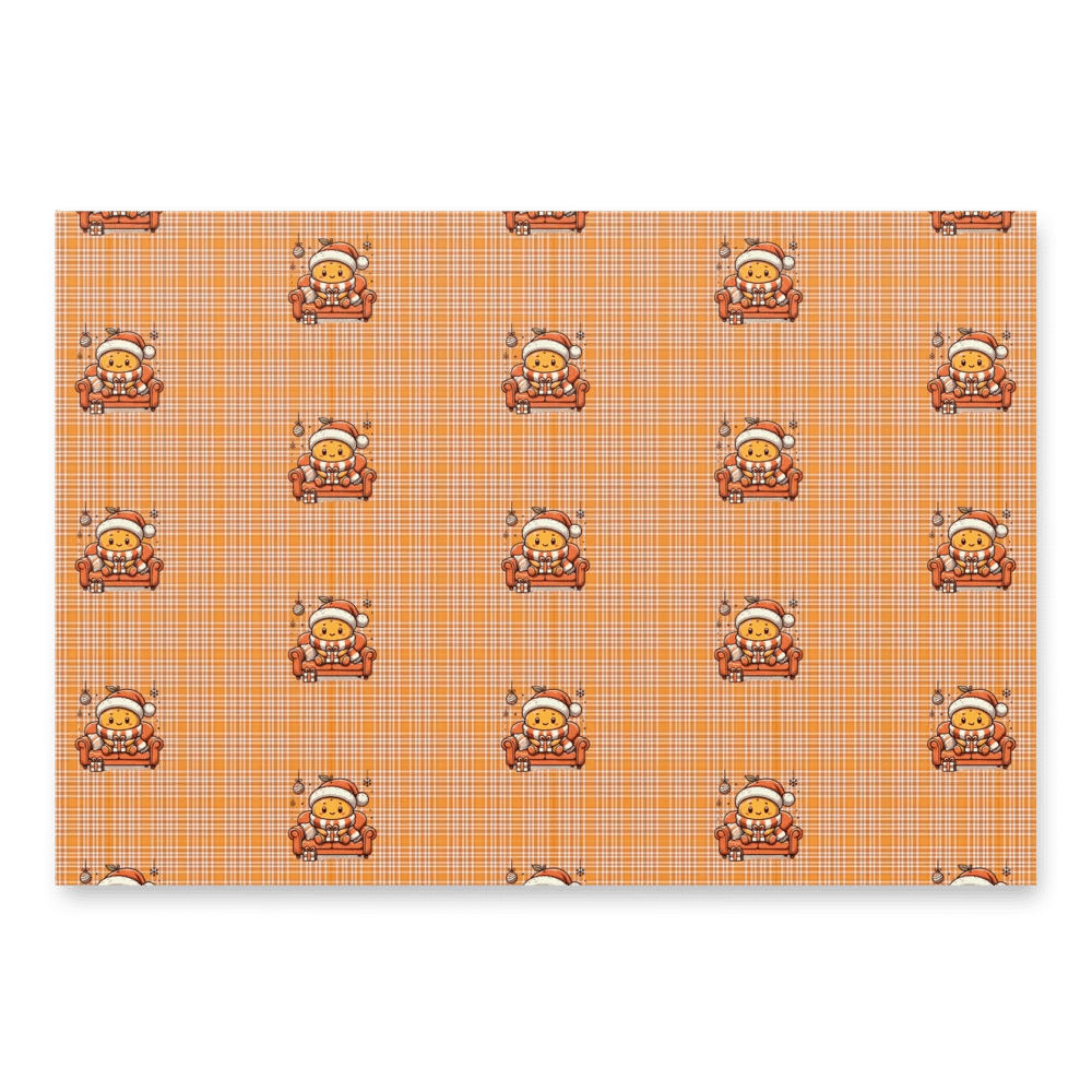 Tangerine Xmas Wrapping Paper Sheet Set product image (3)