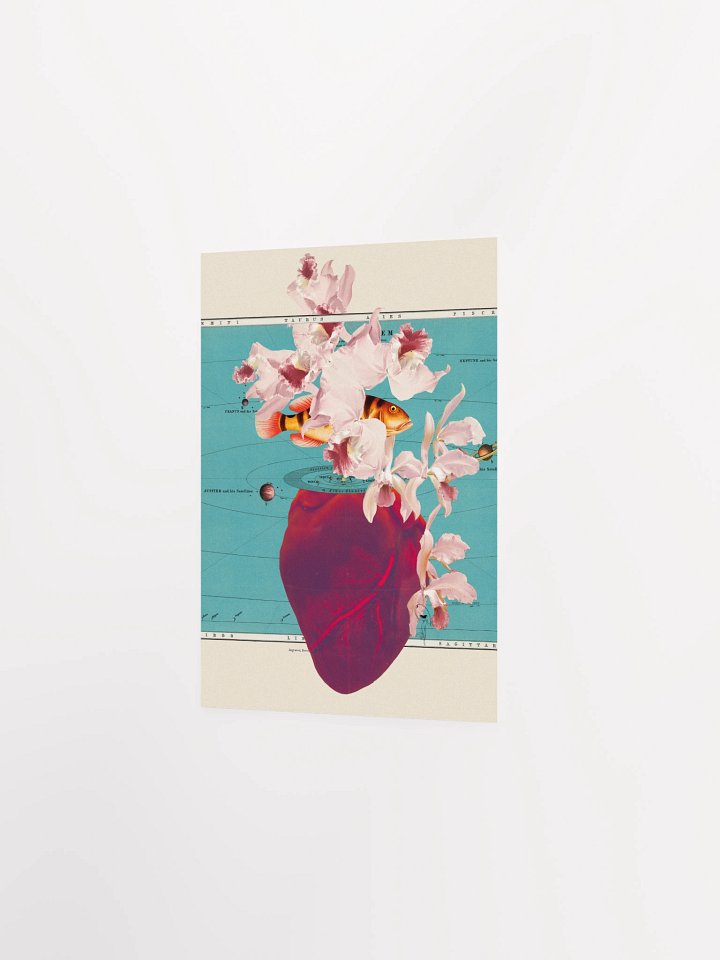 Dadaistic Flowering Heart with Cosmic Fish product image (4)