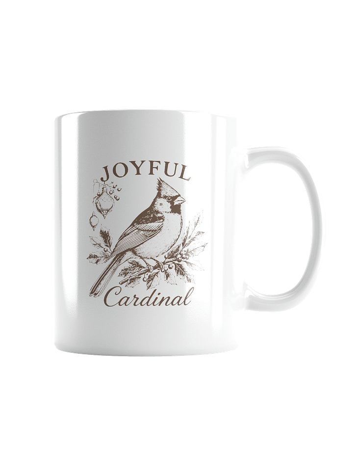 Joyful Cardinal Vintage Christmas Mug product image (2)