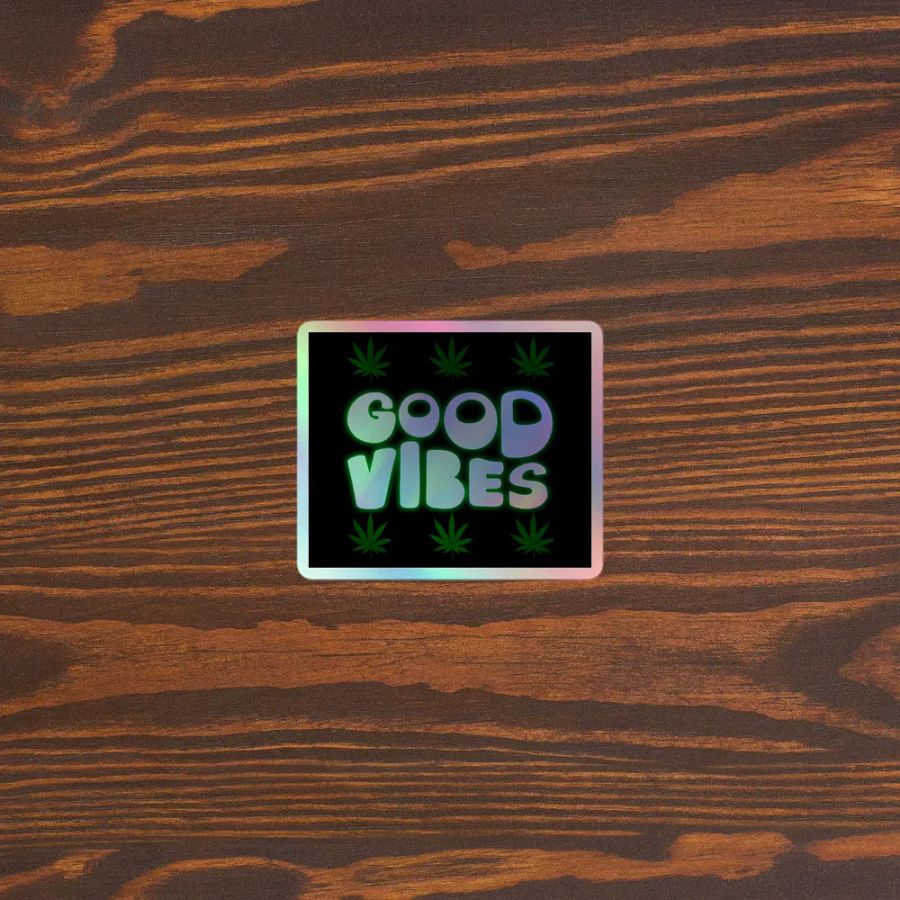 Chill Cannabis Vibes Holographic Sticker Sheet product image (5)