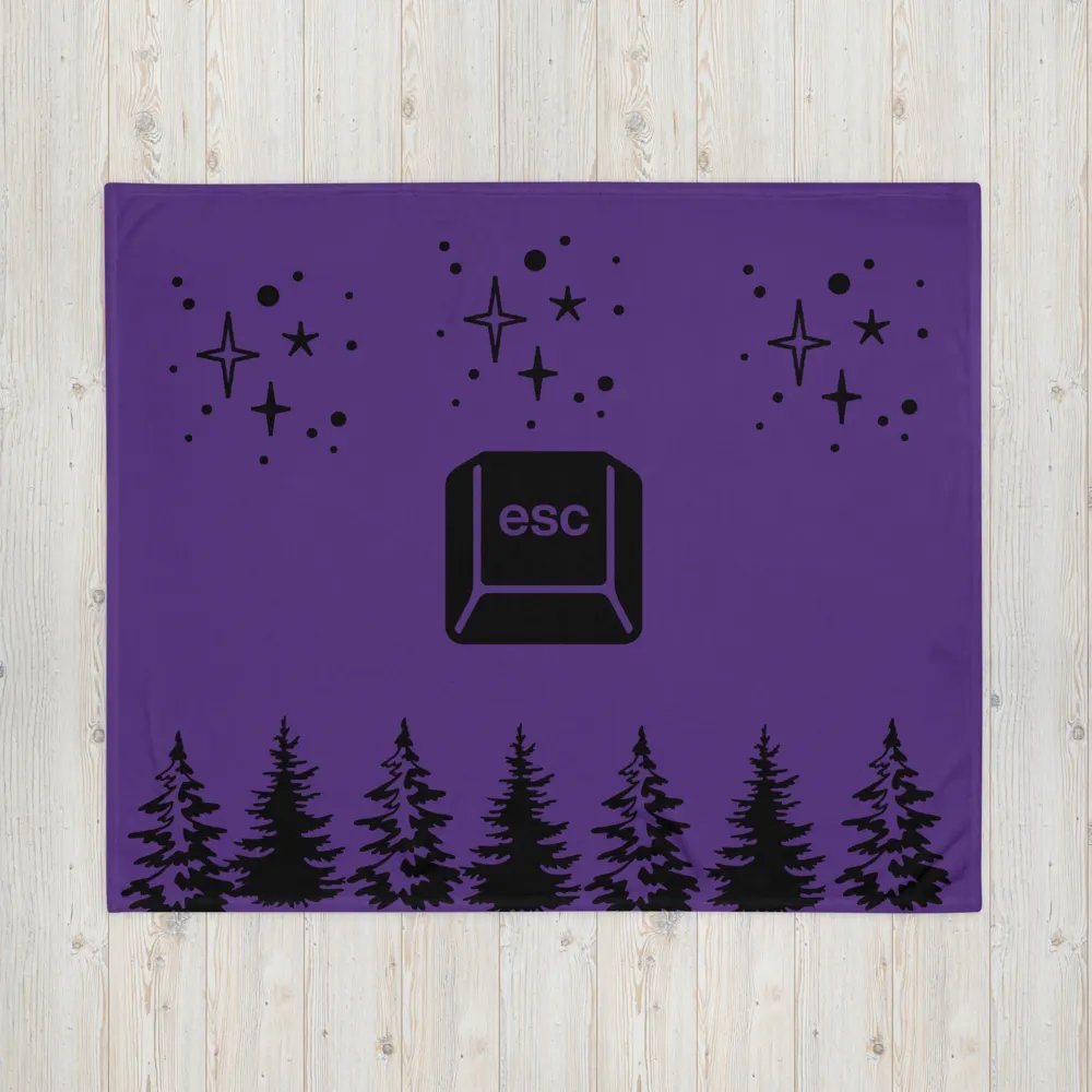 Esc Key Galaxy Throw Blanket product image (16)