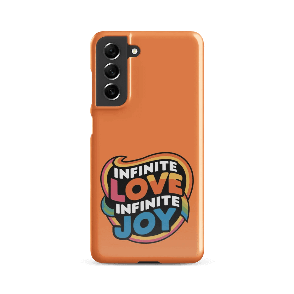 Infinite Love Infinite Joy Snap Case for Samsung (Orange) product image (2)