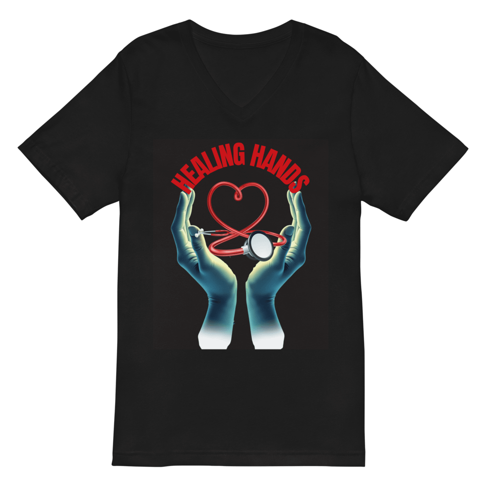 Healing Hands Heart Stethoscope T-shirt product image (3)
