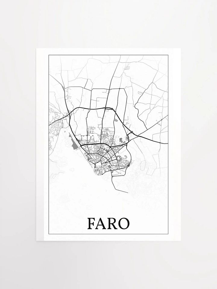 Faro, Portugal, city map print product image (3)