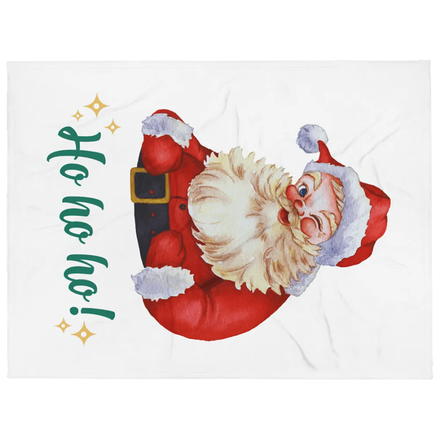 Cheerful Santa Throw Blanket product image (4)
