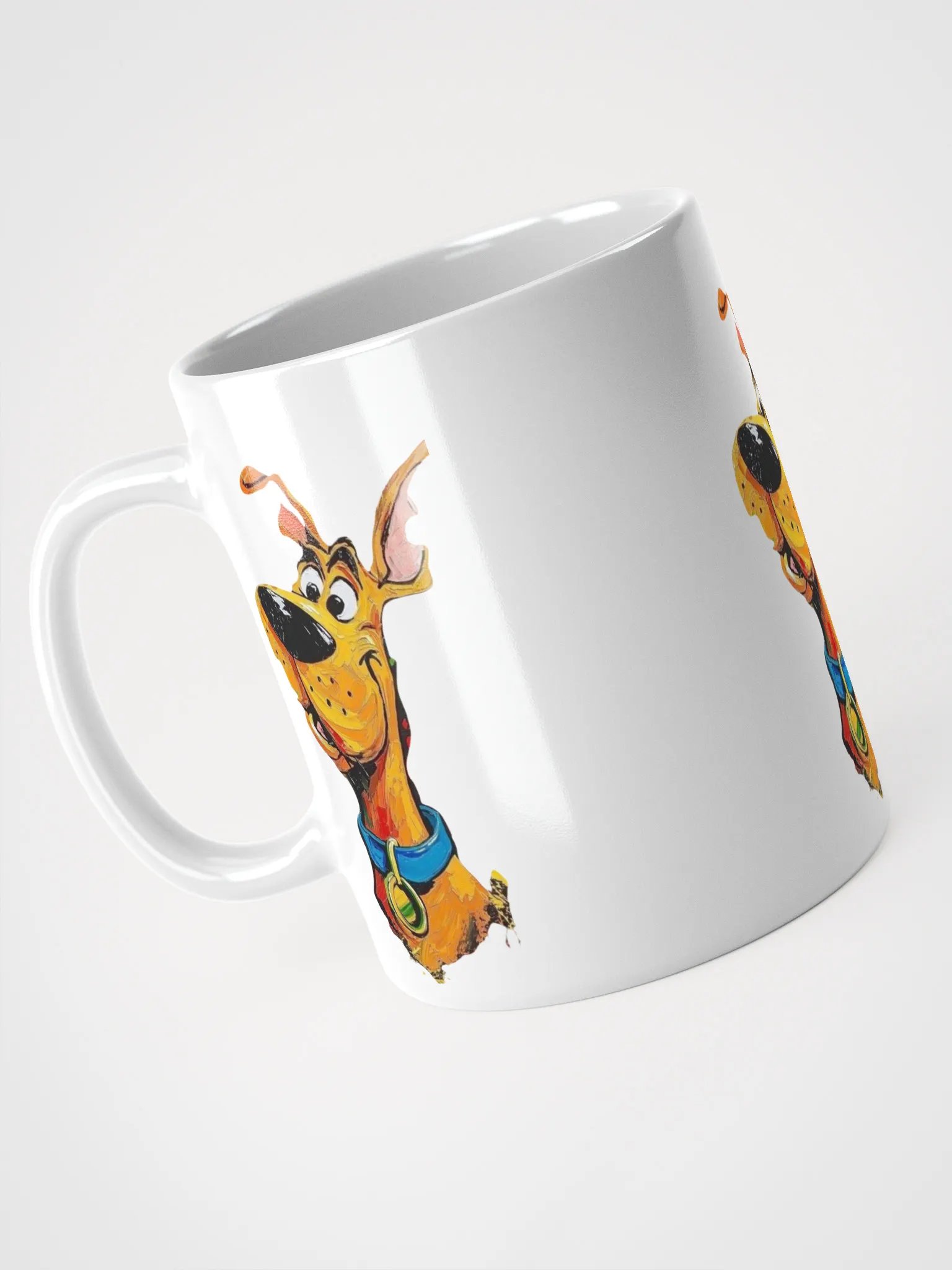 Cheerful Dog Scooby Doo Trio White Glossy Mug product image (9)