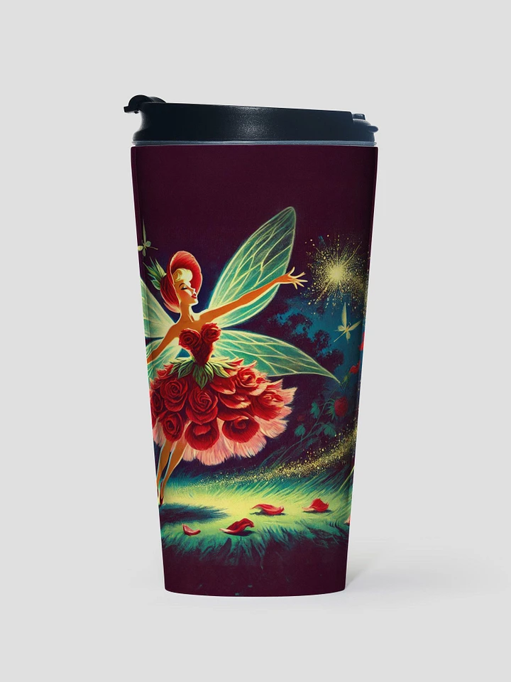 Enchanted Red Rose Fairy Stainless Steel Travel Mug product image (1)